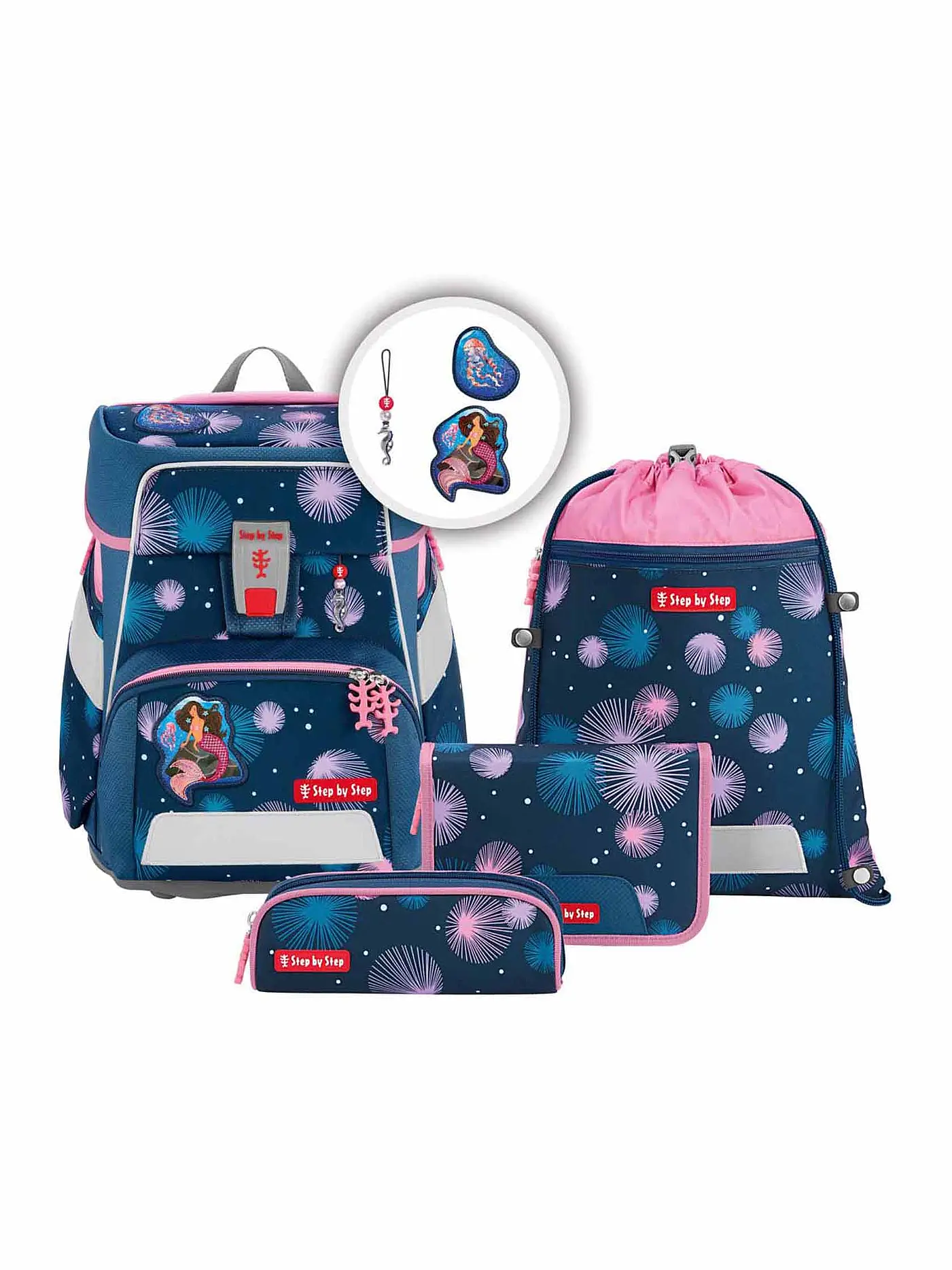 STEP BY STEP | Schultaschen Set 5tlg - Space  Mermaid Delia | 